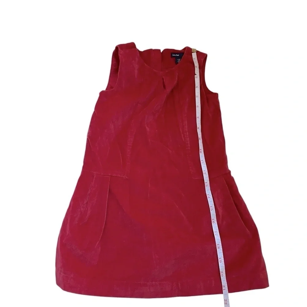 GAP| Kids Red Velvet Sleeveless Dress- Size 4 years